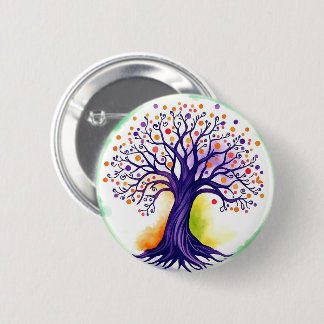 Badge Rond 5 Cm Tree of Life