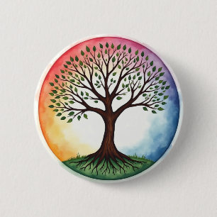 Badge Rond 5 Cm Tree of Life
