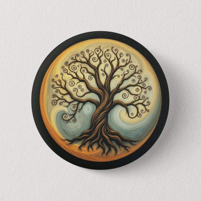Badge Rond 5 Cm Tree of Life (Devant)