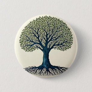Badge Rond 5 Cm Tree of Life