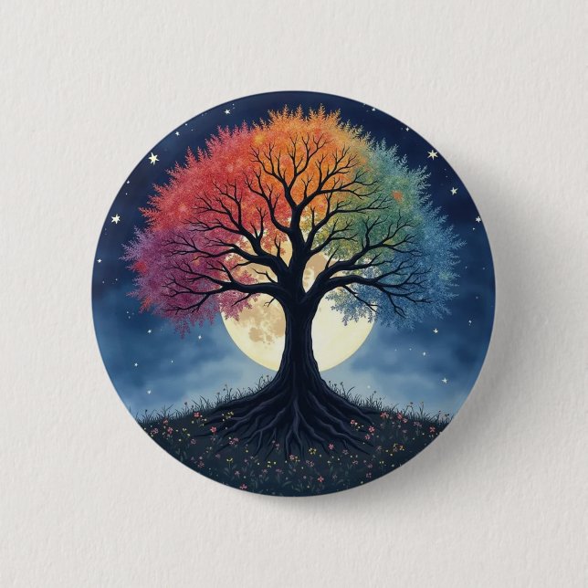 Badge Rond 5 Cm Tree of Life (Devant)