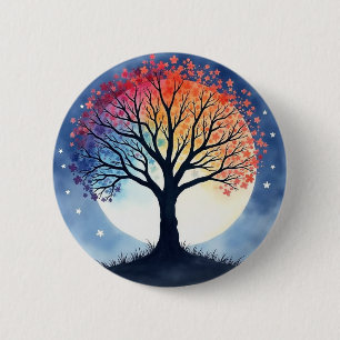 Badge Rond 5 Cm Tree of Life