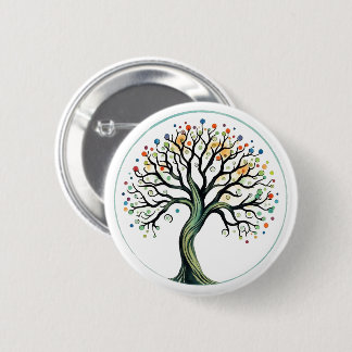 Badge Rond 5 Cm Tree of Life
