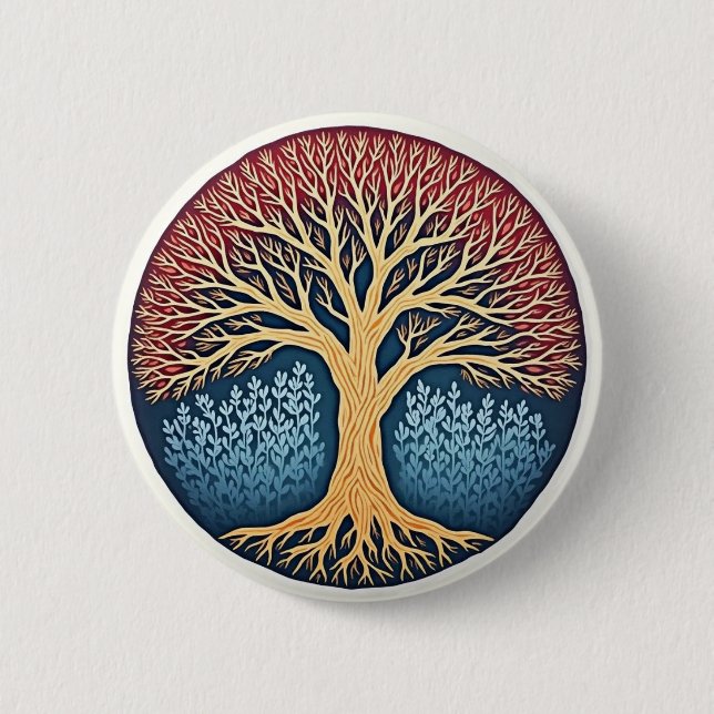 Badge Rond 5 Cm Tree of Life (Devant)