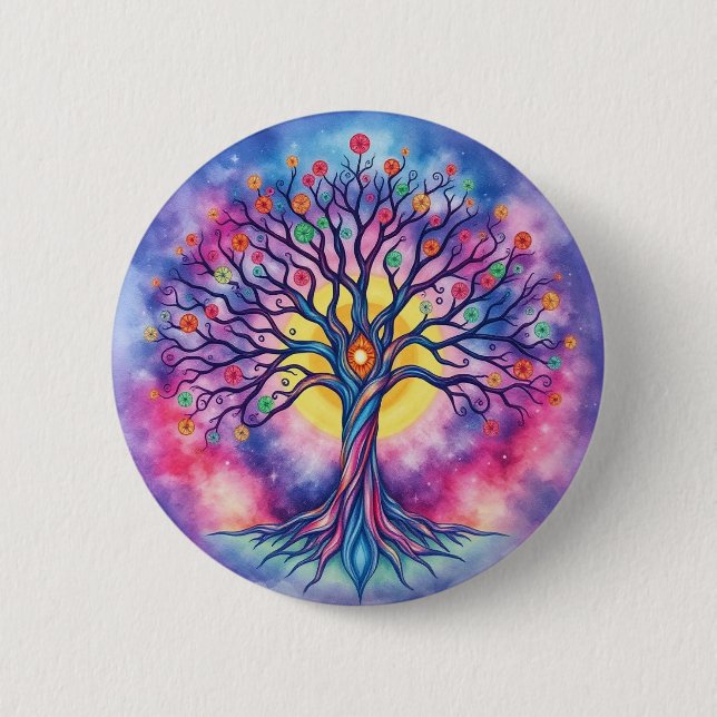 Badge Rond 5 Cm Tree of Life (Devant)