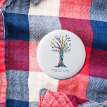 Badge Rond 5 Cm Tree of Life<br><div class="desc">Ce bouton décoratif Arbre de Vie est imprimé avec un motif en mosaïque. Changez les mots si vous le souhaitez. Mosaïque originale © Michele Davies</div>
