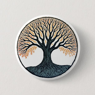 Badge Rond 5 Cm Tree of Life