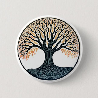 Badge Rond 5 Cm Tree of Life