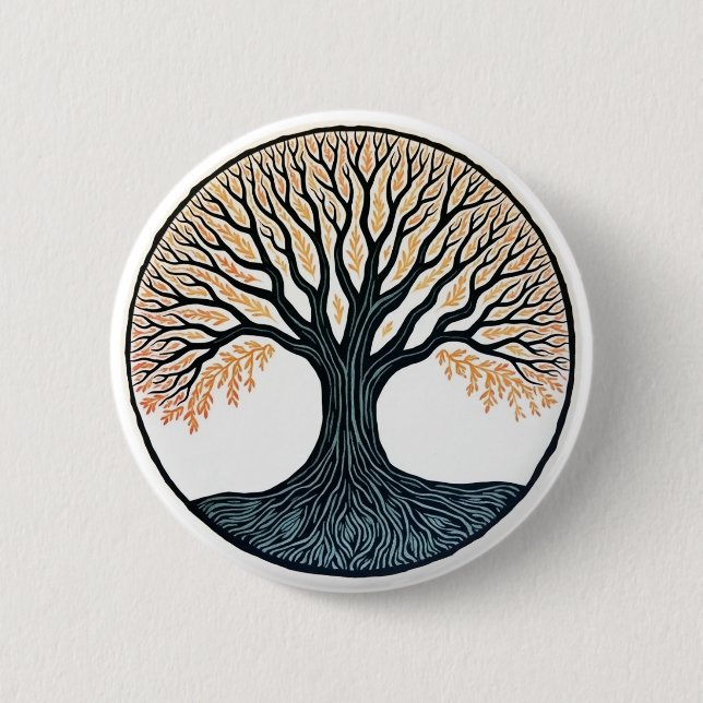 Badge Rond 5 Cm Tree of Life (Devant)