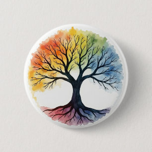 Badge Rond 5 Cm Tree of Life