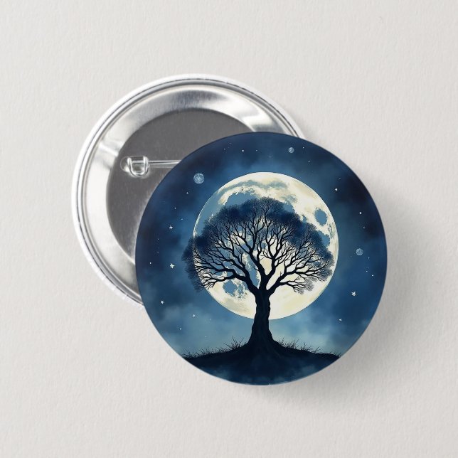 Badge Rond 5 Cm Tree of Life (Devant & derrière)