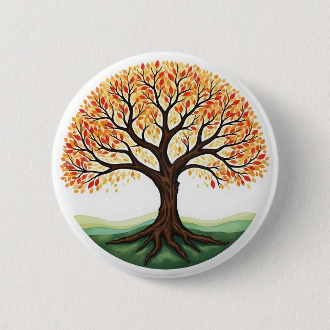 Badge Rond 5 Cm Tree of Life (Devant)