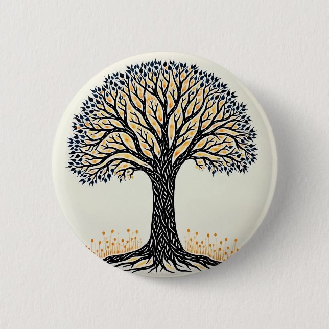 Badge Rond 5 Cm Tree of Life (Devant)