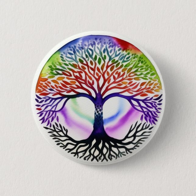 Badge Rond 5 Cm Tree of Life (Devant)