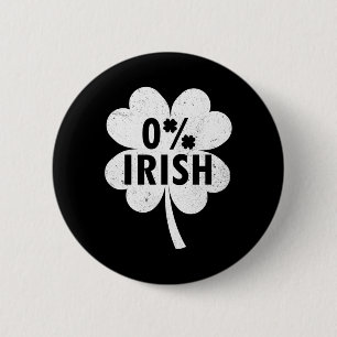 Badge Rond 5 Cm Trèfle irlandais chanceux 0% Saint-Patrick