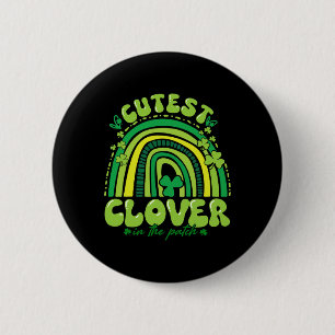 Badge Rond 5 Cm Trèfle le plus mignon du patch fille drôle enfants