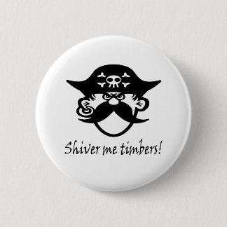 Badge Rond 5 Cm Tremble je noir de bois de construction