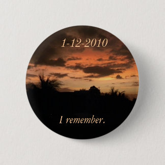 Badge Rond 5 Cm Tremblement de terre du Haïti