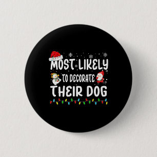 Badge Rond 5 Cm Très Probable De Décorer Leur Chien Noël Matchi