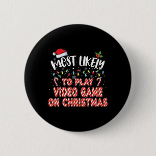 Badge Rond 5 Cm Très Probable De Jouer Jeu Vidéo Dans Le Christ No