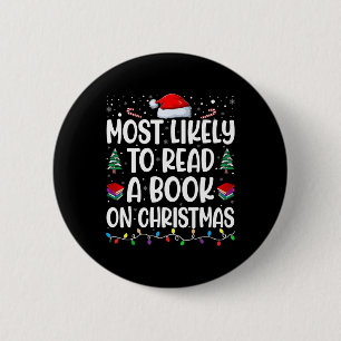 Badge Rond 5 Cm Très Probable De Lire Un Livre Sur Le Correspondan