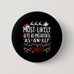 Badge Rond 5 Cm Très Probable D'Être Erroné Comme Un Christ De Fam