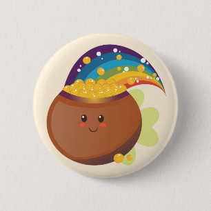Badge Rond 5 Cm Trésor de la Saint-Patrick