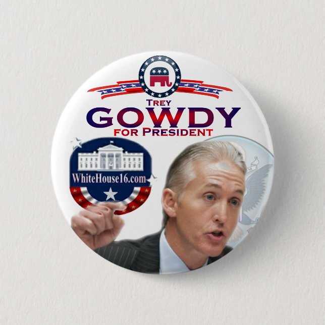 Badge Rond 5 Cm Trey Gowdy pour le Président Button (Devant)
