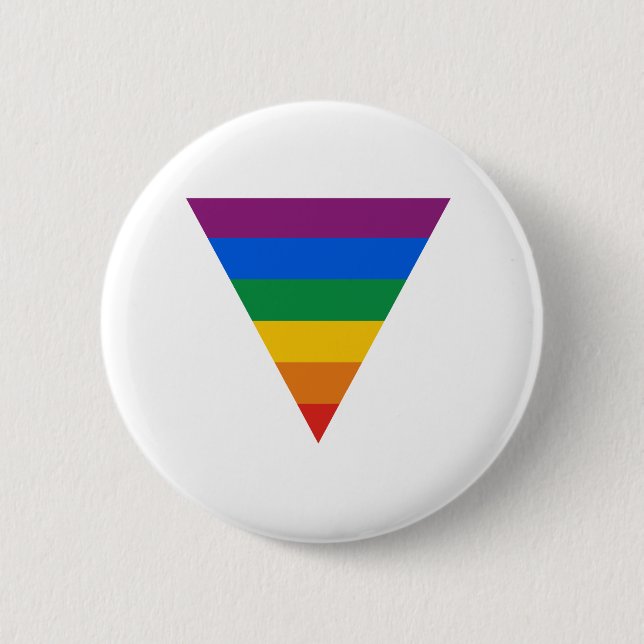 Badge Rond 5 Cm Triangle de gay pride (Devant)