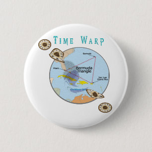 Badge Rond 5 Cm Triangle des Bermudes