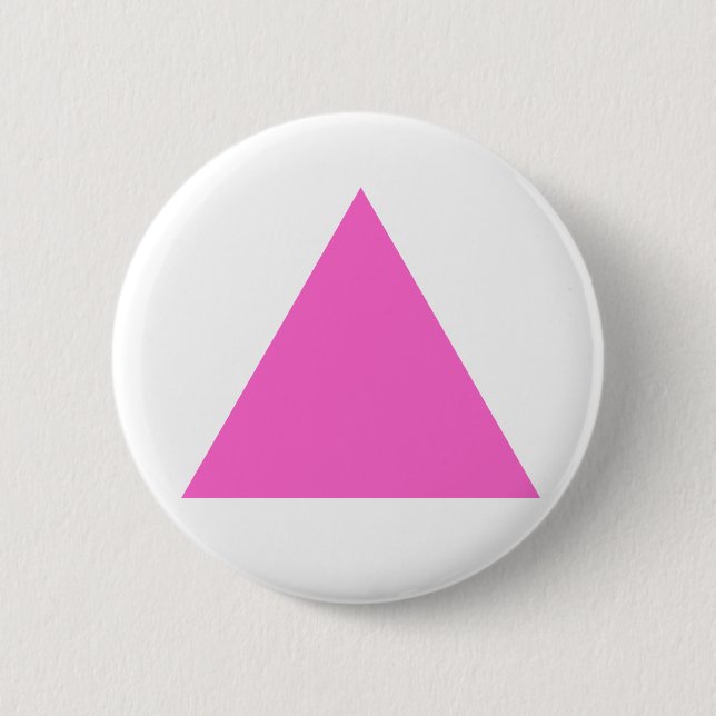 Badge Rond 5 Cm Triangle rose (Devant)