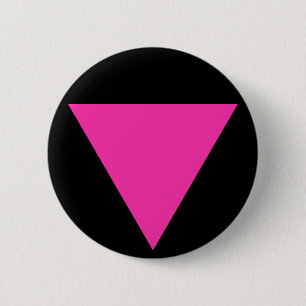 Badge Rond 5 Cm triangle rose
