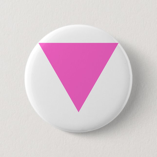 Badge Rond 5 Cm Triangle rose (Devant)