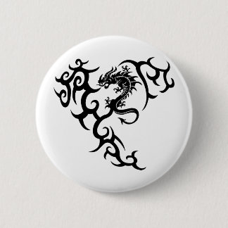 Badge Rond 5 Cm Tribal avec Dragon