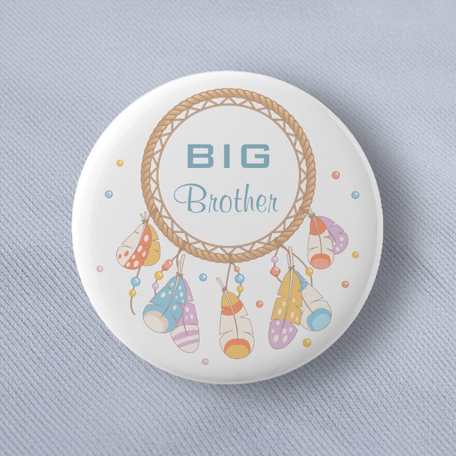 Badge Rond 5 Cm Tribal Dreamcatcher Boho Big Brother (Créateur téléchargé)