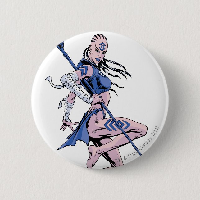 Badge Rond 5 Cm Tribu 1 d'indigo (Devant)