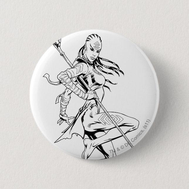 Badge Rond 5 Cm Tribu 3 d'indigo (Devant)