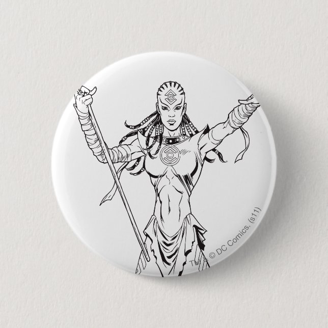 Badge Rond 5 Cm Tribu 6 d'indigo (Devant)