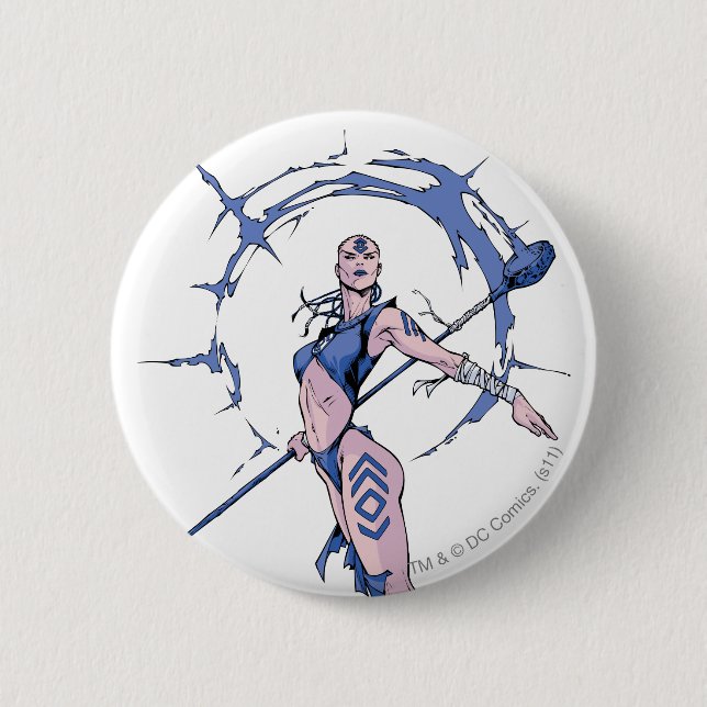 Badge Rond 5 Cm Tribu 7 d'indigo (Devant)