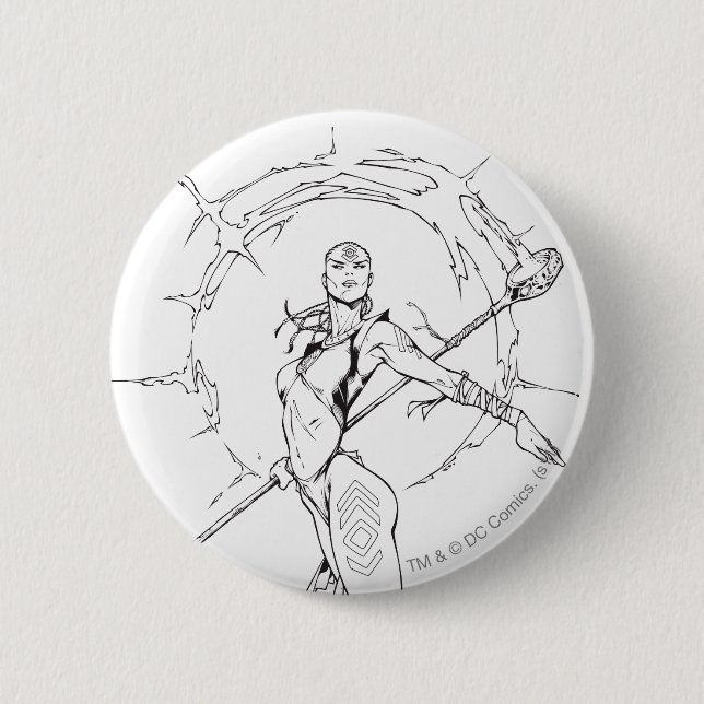 Badge Rond 5 Cm Tribu 9 d'indigo (Devant)