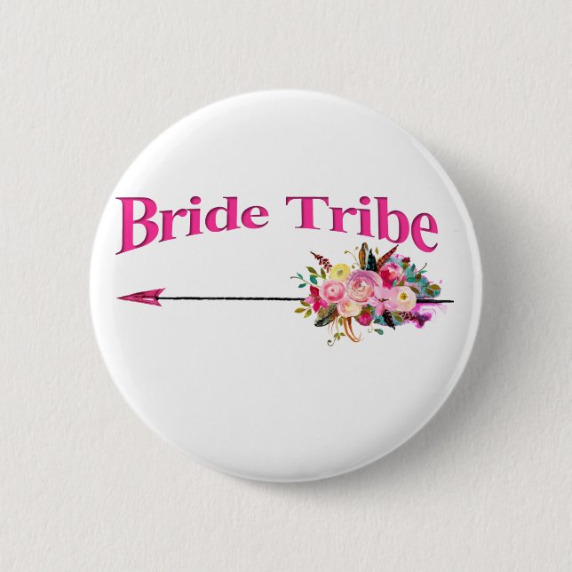 Badge Rond 5 Cm tribu des Boho Bride (Devant)