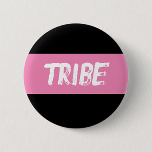 Badge Rond 5 Cm Tribu double rose