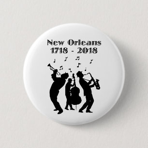 Badge Rond 5 Cm Tricentenaire historique de la Nouvelle-Orléans