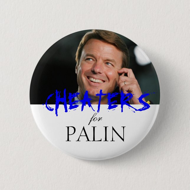 Badge Rond 5 Cm Tricheurs pour Palin (Devant)