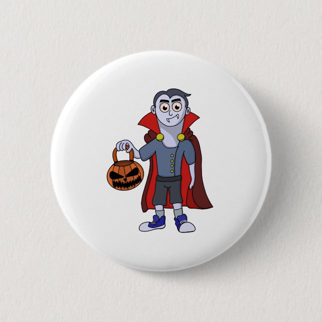 Badge Rond 5 Cm Trick and Treat (Devant)