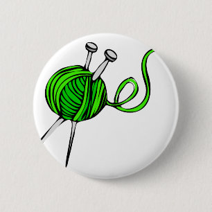 Badge Rond 5 Cm Tricotage