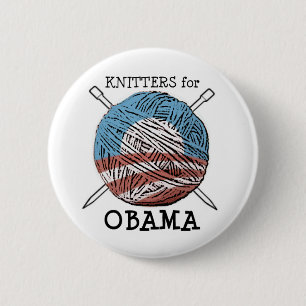Badge Rond 5 Cm Tricoteuses pour le bouton #2 d'Obama