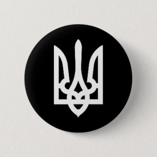 Badge Rond 5 Cm Trident ukrainien Volodymyr Zelensky président de 