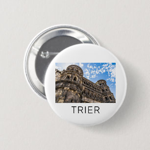 Badge Rond 5 Cm Trier Porta Nigra Rhénanie Palatinat Allemagne