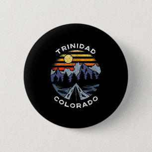 Badge Rond 5 Cm Trinidad Colorado Montagnes Vacances Camping Souve